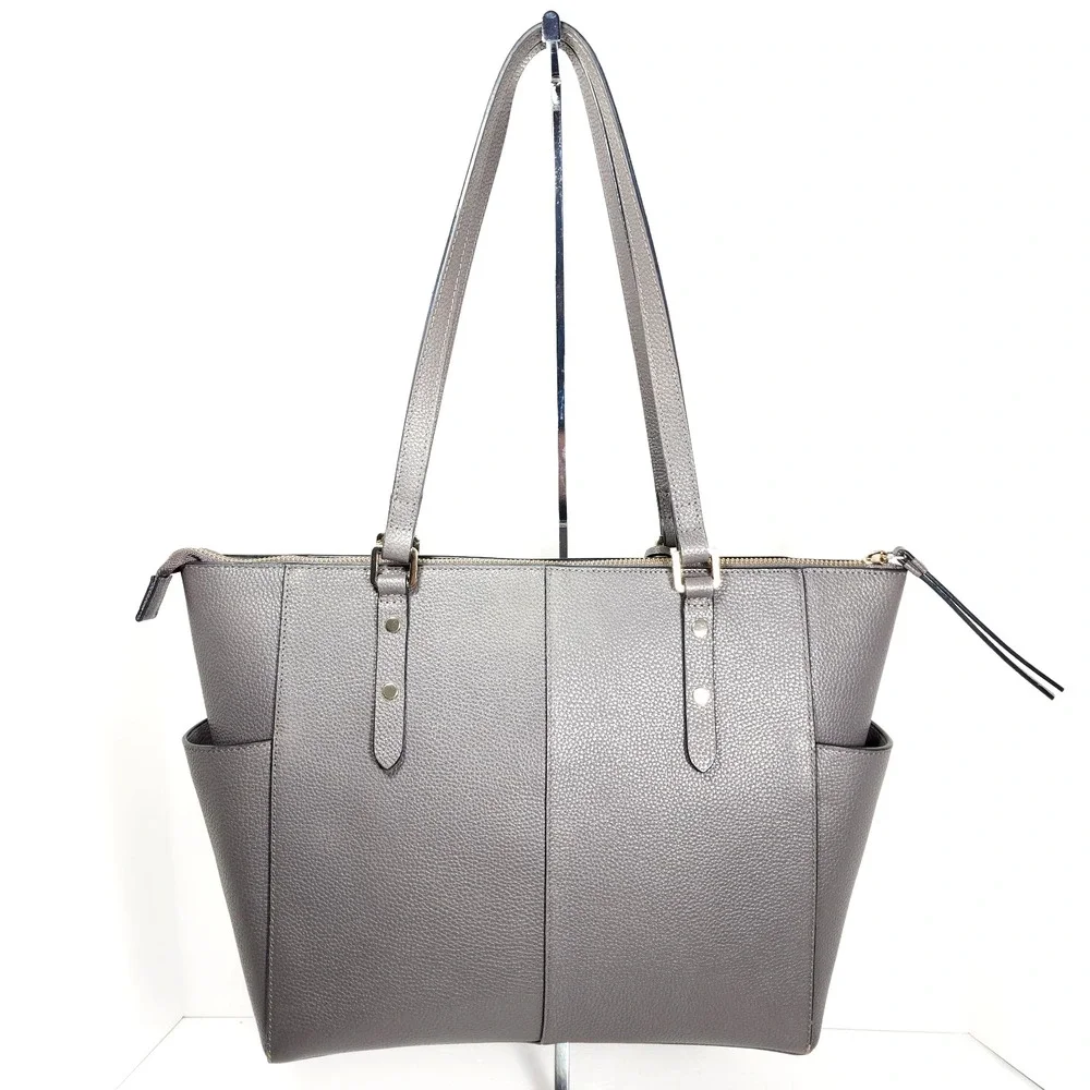 Radley London Silk Street Gray Large Zip-Top Tote Bag - Picture 9 of 16